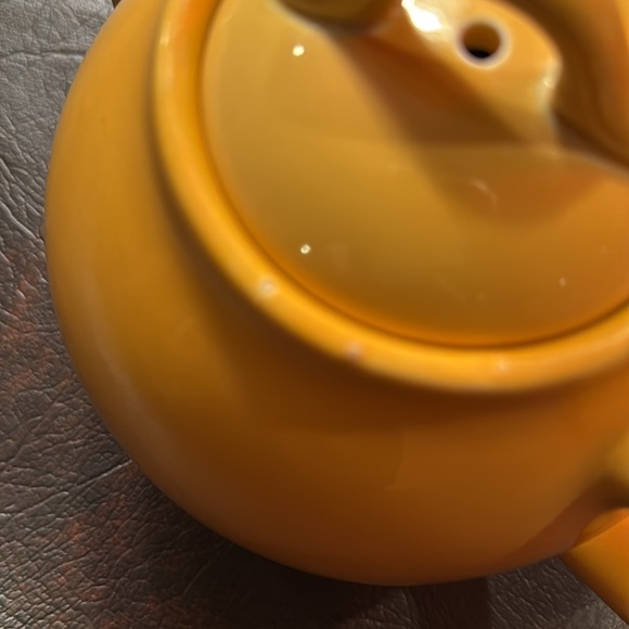 Vintage Ceramic Lipton Tea Pot 1950's Mid Century Modern MCM Cozy Canary Yellow - Picture 4 of 4